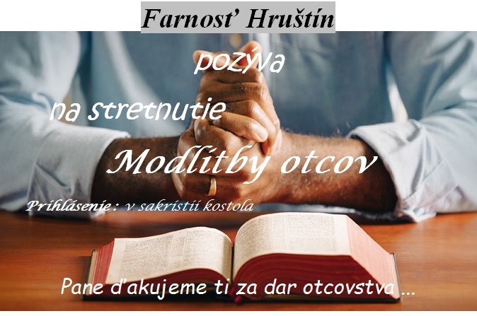 Read more about the article Modlitby otcov…už čoskoro